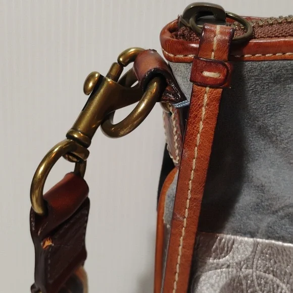 Coach B063-10006 Patchwork Denim Shoulder Bag W/Original Hang Tag - Picture 4 of 13